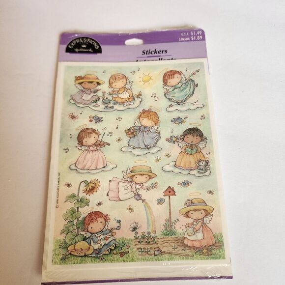 Expressions from Hallmark Angel Pack of Stickers - Picture 1 of 6